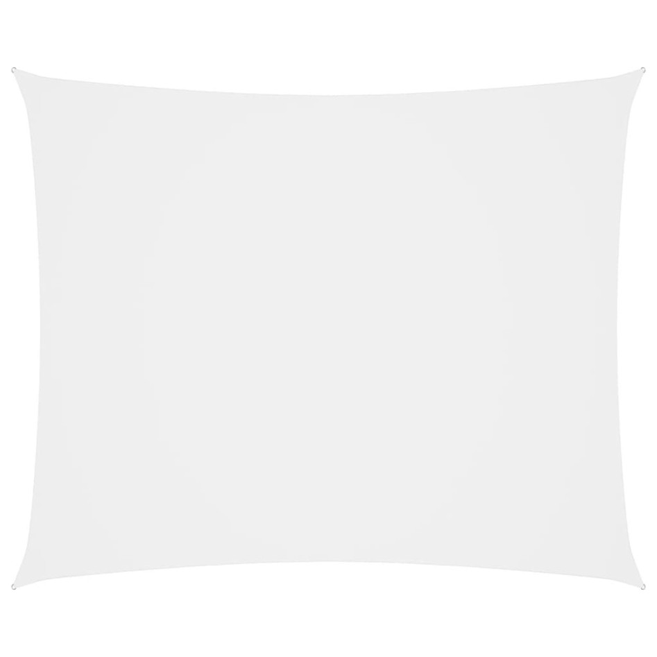 Toldo de vela rectangular tela Oxford blanco 5x7