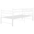 Estructura de sofá cama extraíble metal blanco 90x200