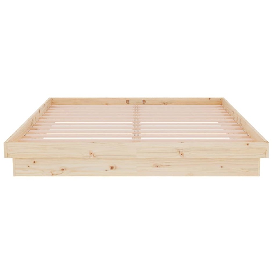 Estructura de cama madera maciza 150x200