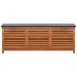 Caja de almacenaje jardín madera maciza eucalipto 150x50x55