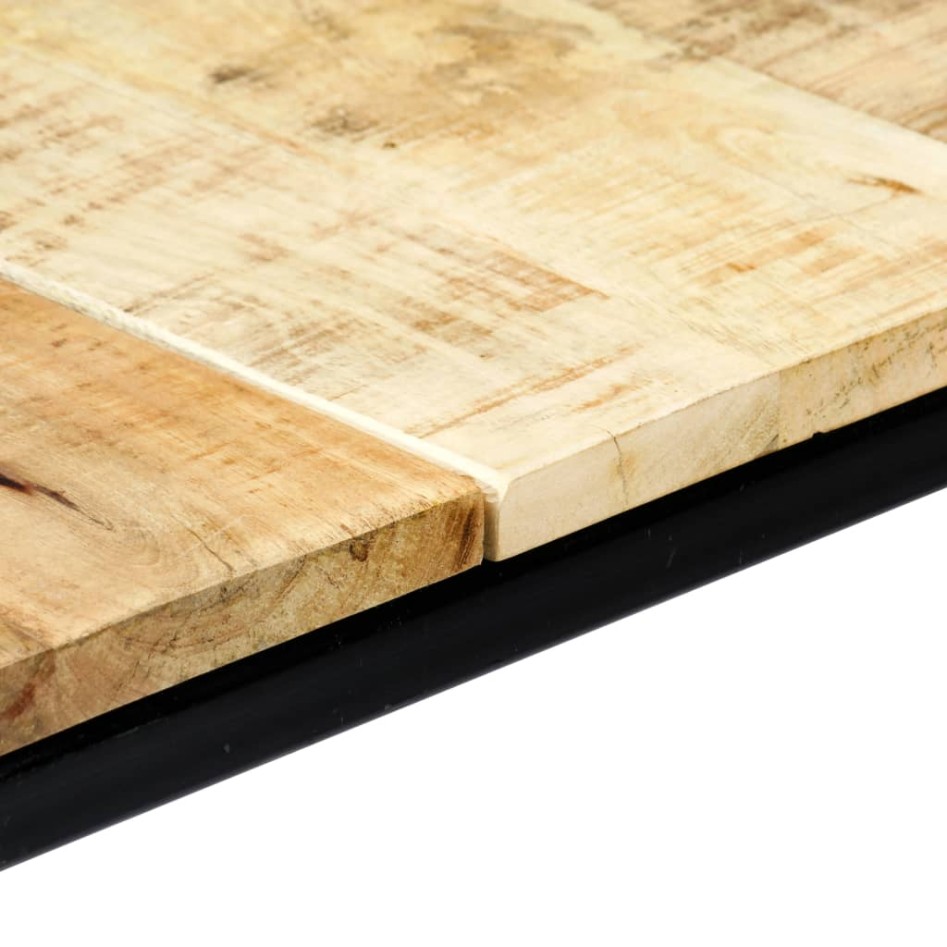Mesa de comedor madera maciza de mango en bruto 140x70x75