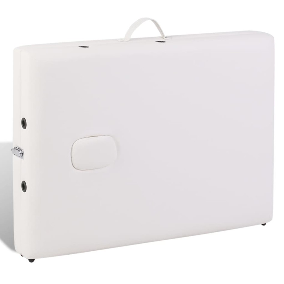 Camilla de masaje plegable 3 zonas estructura de madera