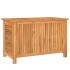 Caja de almacenaje de jardín con bolsa teca maciza 90x50x58