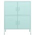 Armario de almacenamiento acero verde mint 80x35x101,5