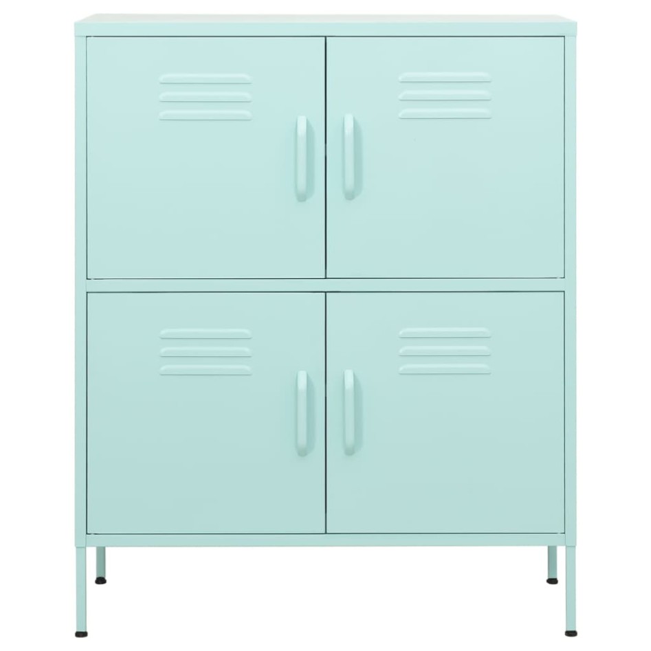 Armario de almacenamiento acero verde mint 80x35x101,5