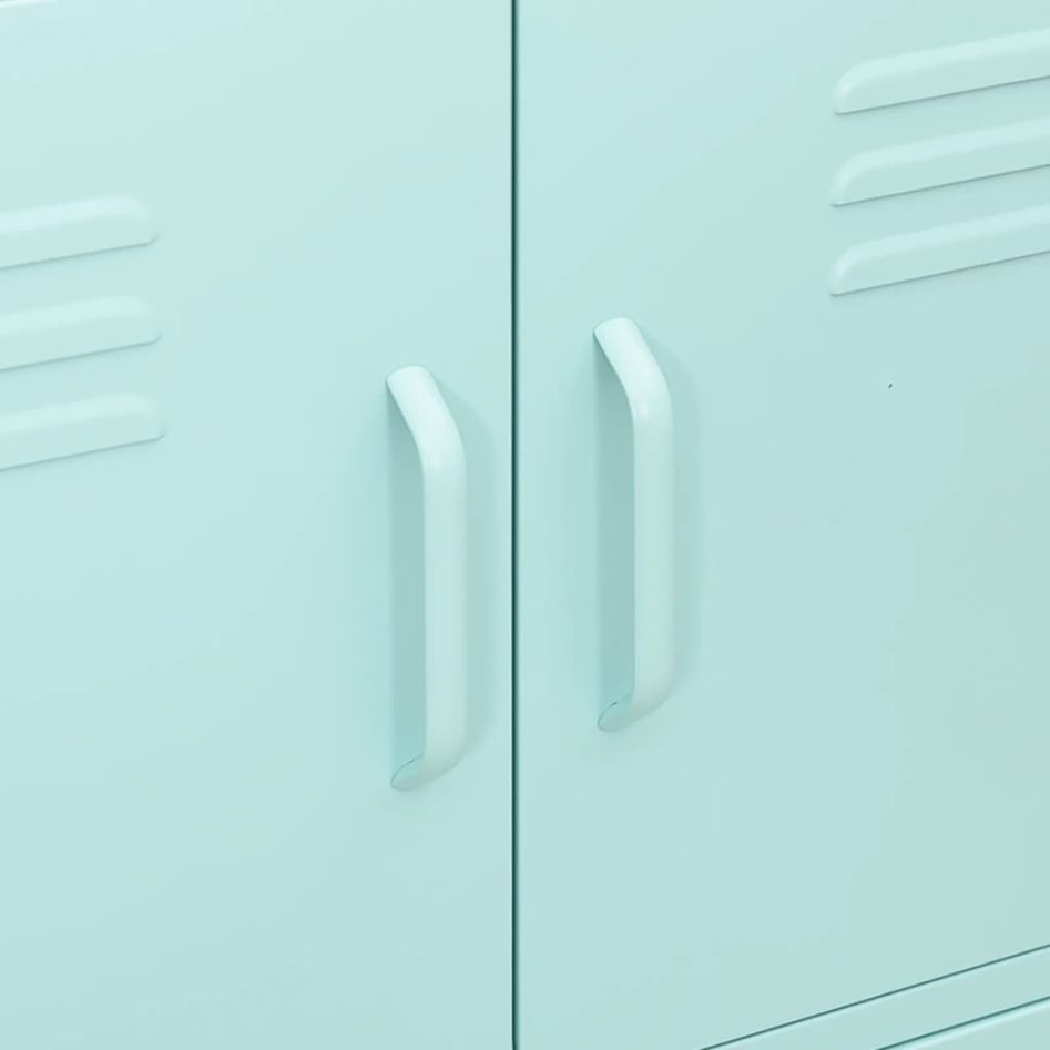 Armario de almacenamiento acero verde mint 80x35x101,5
