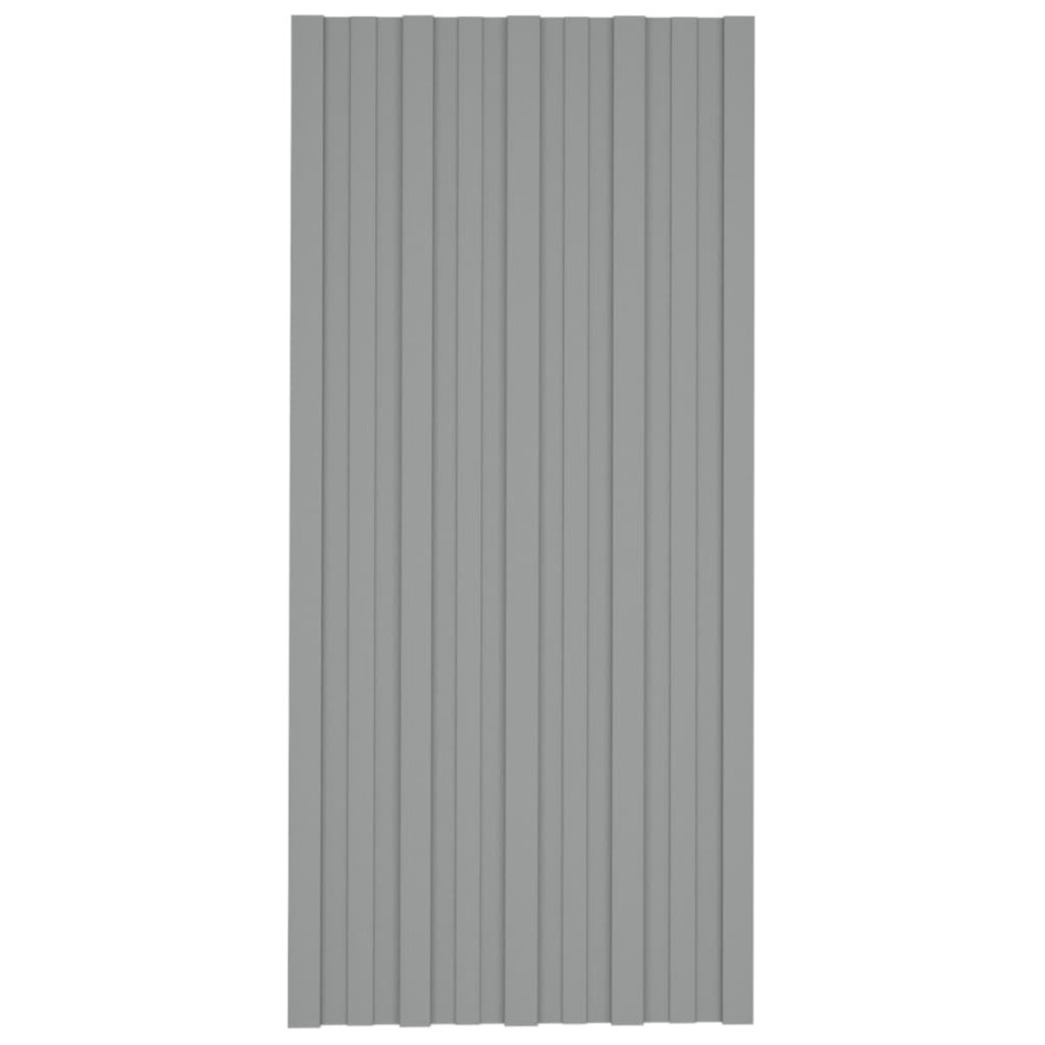 Panel para tejado acero galvanizado gris 36 unidades 100x45