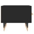 Mueble de TV madera de ingeniería negro 150x36x30
