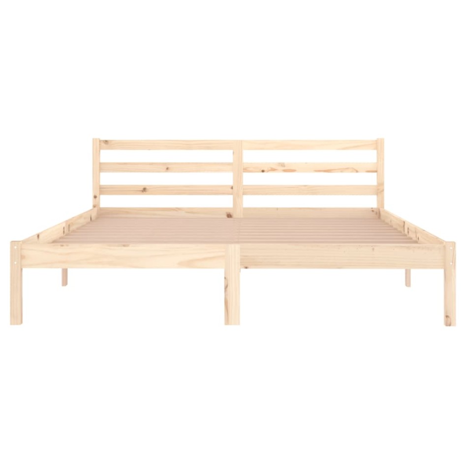 Estructura de cama de madera maciza de pino 160x200