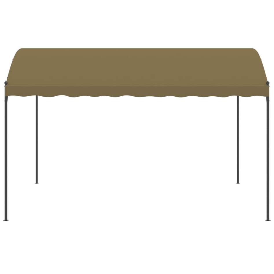 Cenador gris taupe 4x3x2,6 m 180