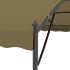 Cenador gris taupe 4x3x2,6 m 180