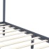 Cama con dosel de madera maciza de pino gris 180x200