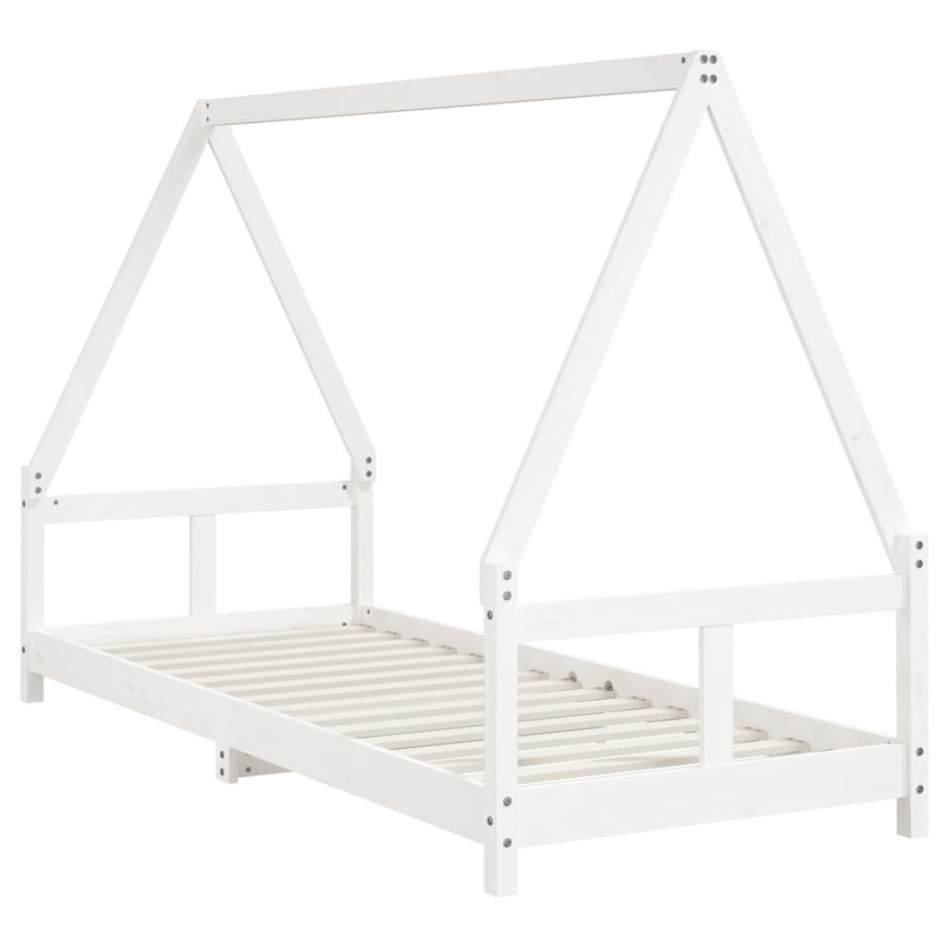 Estructura de cama para niños madera de pino blanco 80x200