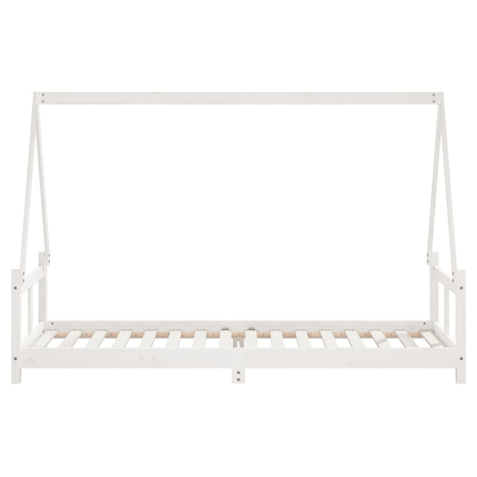 Estructura de cama para niños madera de pino blanco 80x200