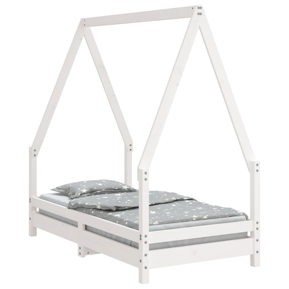 Estructura de cama para niños madera de pino blanco 70x140