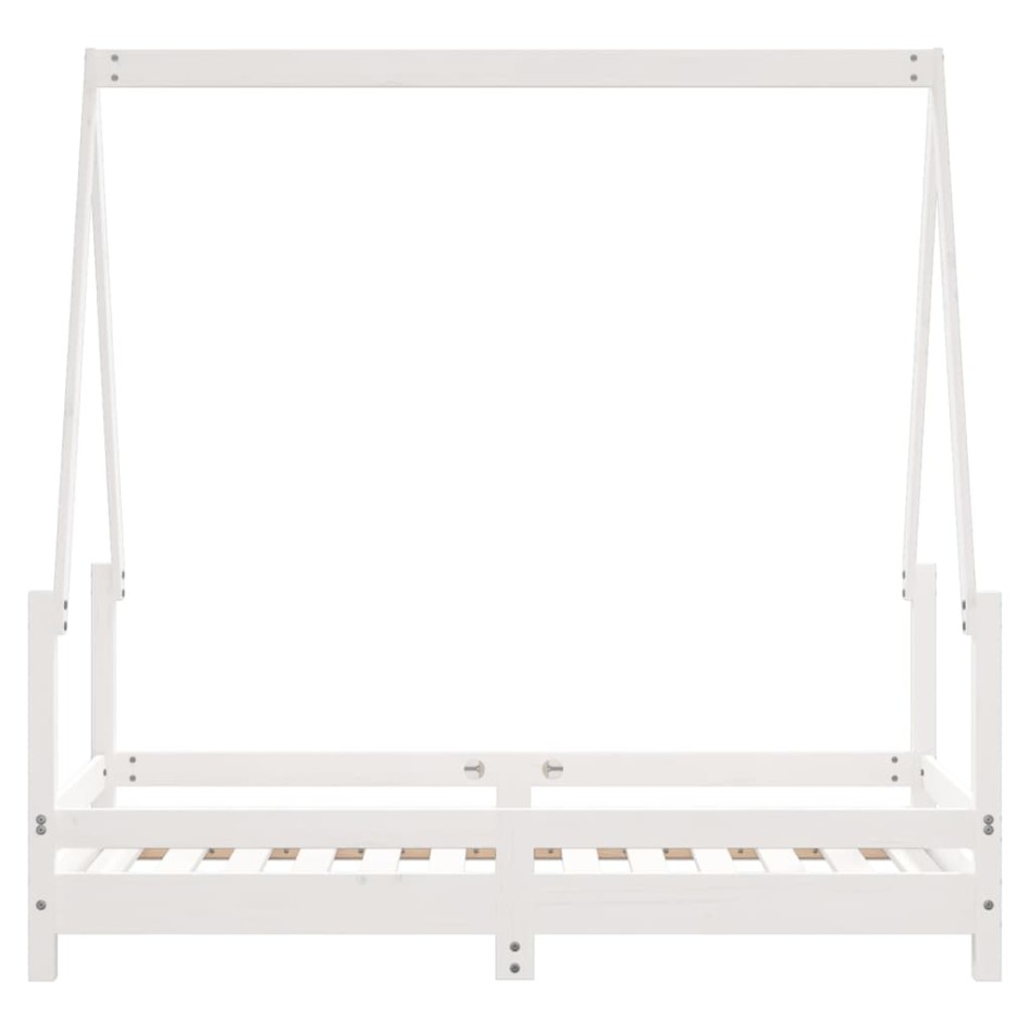 Estructura de cama para niños madera de pino blanco 70x140