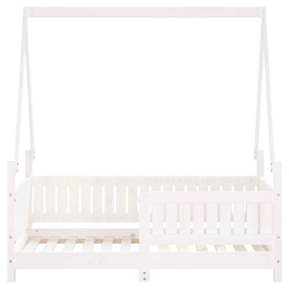 Estructura de cama para niños madera de pino blanco 70x140