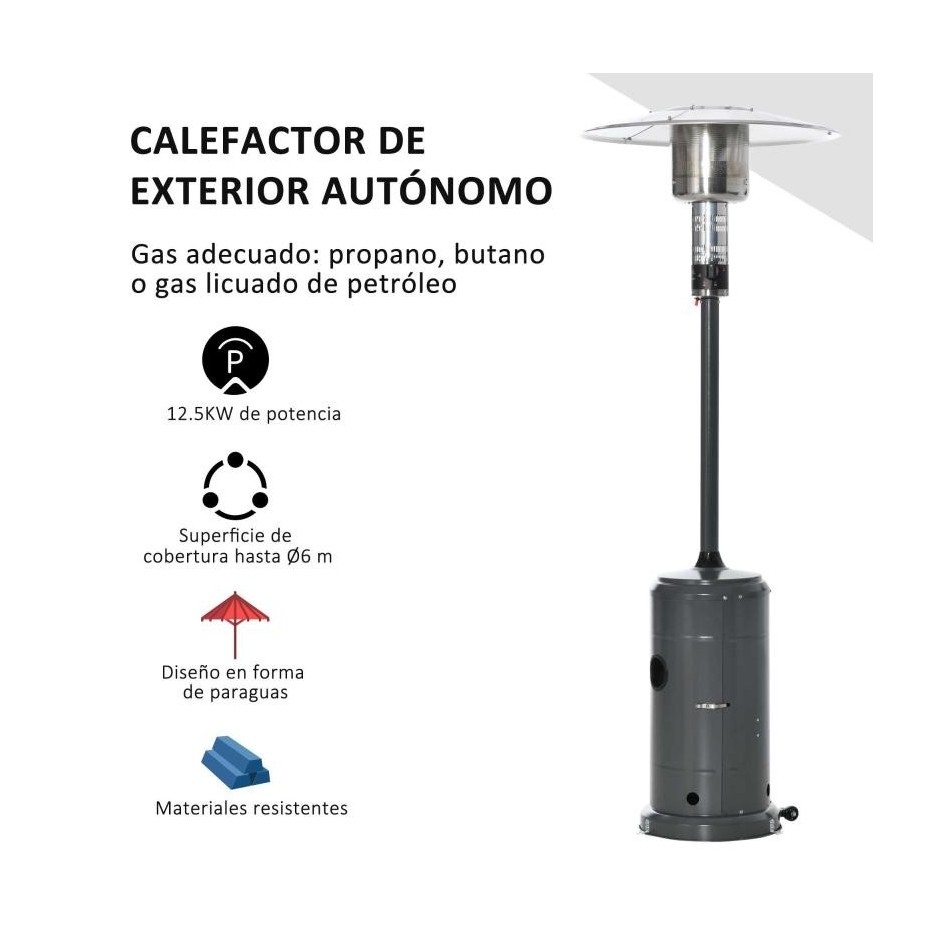 Estufa de Gas para Exterior, modelo Grisao