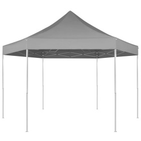 Carpa hexagonal desplegable azul oscuro 3,6x3,1