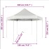 Carpa hexagonal desplegable azul oscuro 3,6x3,1