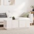 Mesa de centro de madera maciza de pino blanco 110x50x40