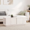 Mesa de centro de madera maciza de pino blanco 110x50x40 cm