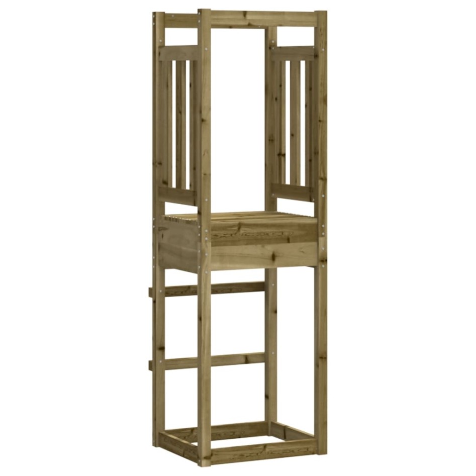 Torre de juegos madera pino impregnada 53x46,5x169