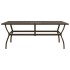 Mesa de jardín de acero marrón 190x80x72