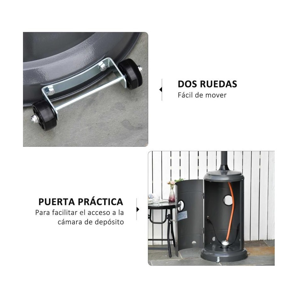 Estufa de Gas para Exterior, modelo Grisao