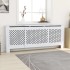 Cubierta para radiador MDF blanco 205
