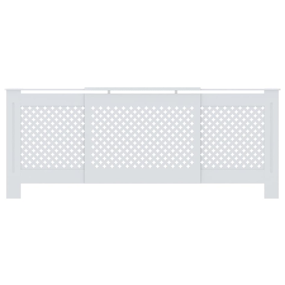Cubierta para radiador MDF blanco 205
