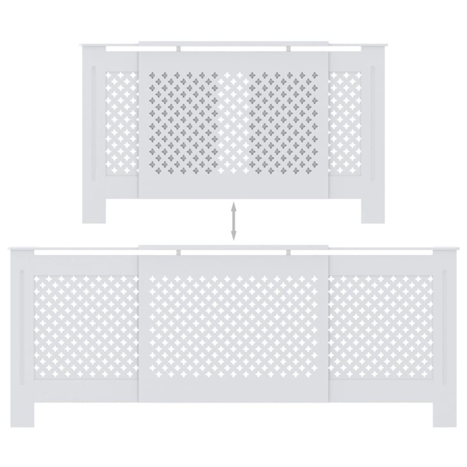 Cubierta para radiador MDF blanco 205