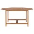 Mesa de jardín de madera maciza de teca 150x150x75