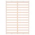 Estructura de cama de madera maciza blanca 140x190