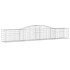 Cesta de gaviones forma arco hierro galvanizado 400x50x60/80