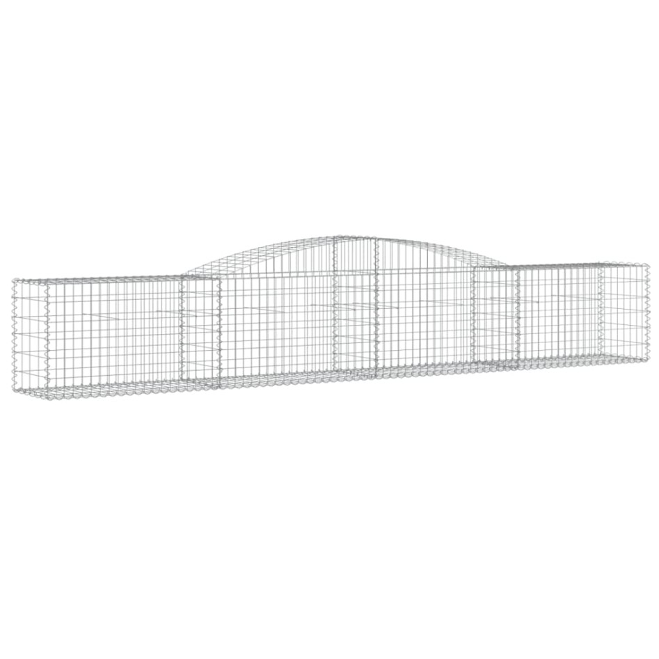 Cesta de gaviones forma arco hierro galvanizado 400x50x60/80