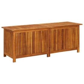 Caja de almacenaje de jardín madera maciza acacia 150x50x58