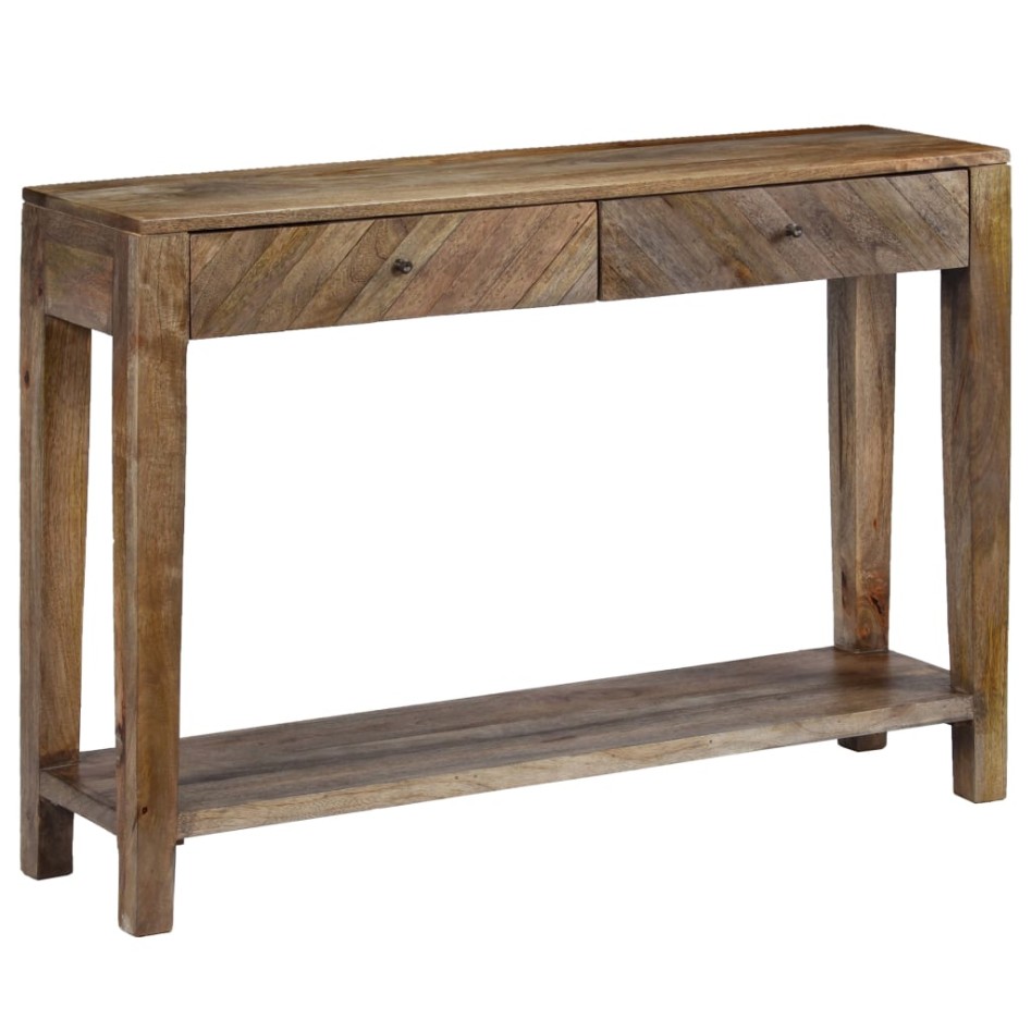 Mesa consola de madera maciza de mango 118x30x80