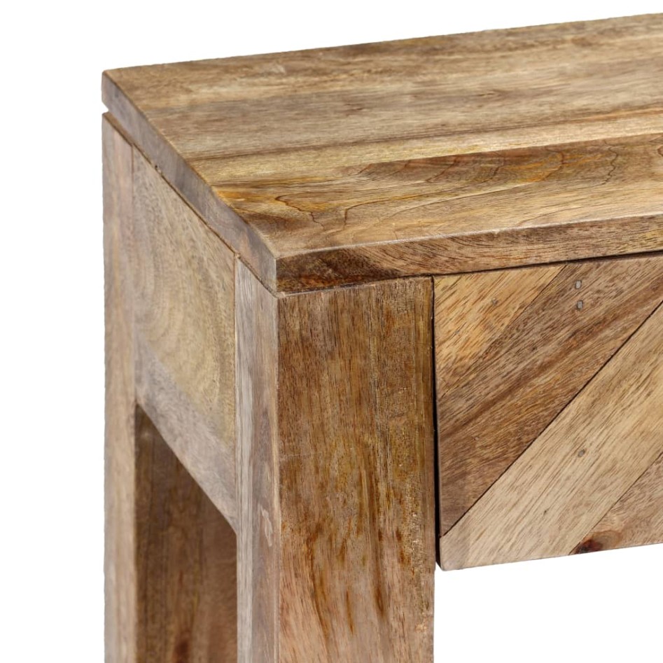 Mesa consola de madera maciza de mango 118x30x80