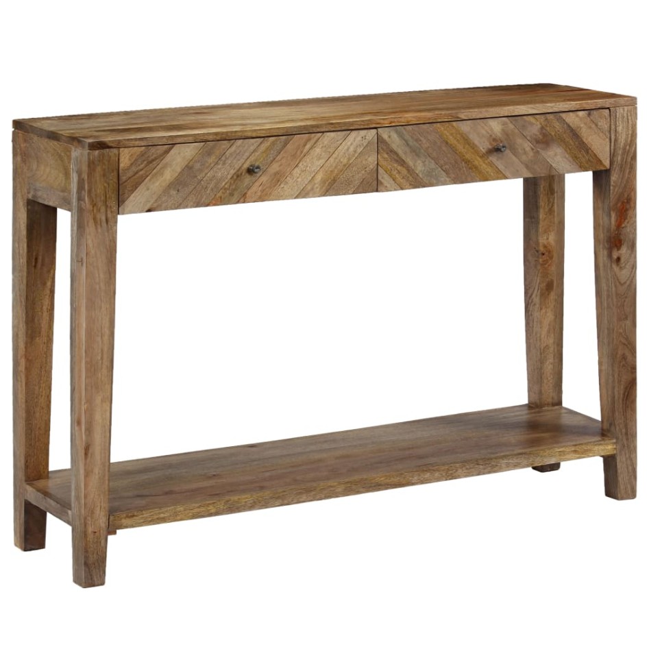 Mesa consola de madera maciza de mango 118x30x80
