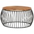 Mesa de centro de madera maciza de acacia Ø68