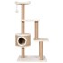 Árbol para gatos con poste rascador 123 cm hierba