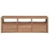 Mueble para TV madera teca maciza acabado natural 120x30x40
