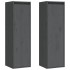 Armario de pared 2 uds madera maciza de pino gris 30x30x100