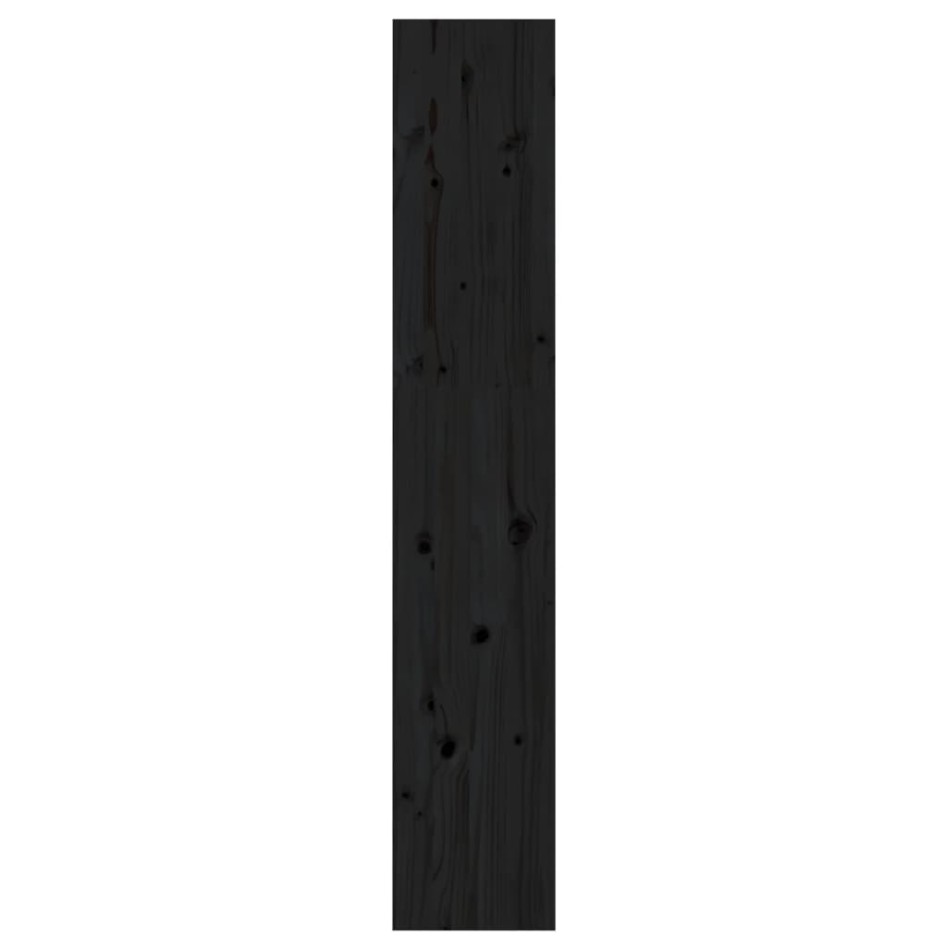 Estantería/divisor de espacios madera pino negro 60x30x167,5