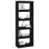 Estantería/divisor de espacios madera pino negro 60x30x167,5