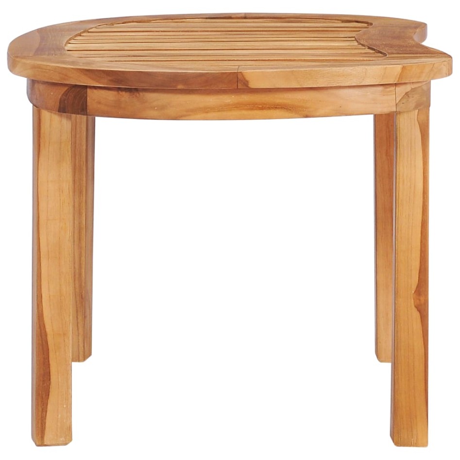 Mesa de centro de madera maciza de teca 90x50x45