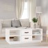 Mesa de centro de madera maciza de pino blanco 100x50x41