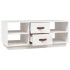 Mesa de centro de madera maciza de pino blanco 100x50x41