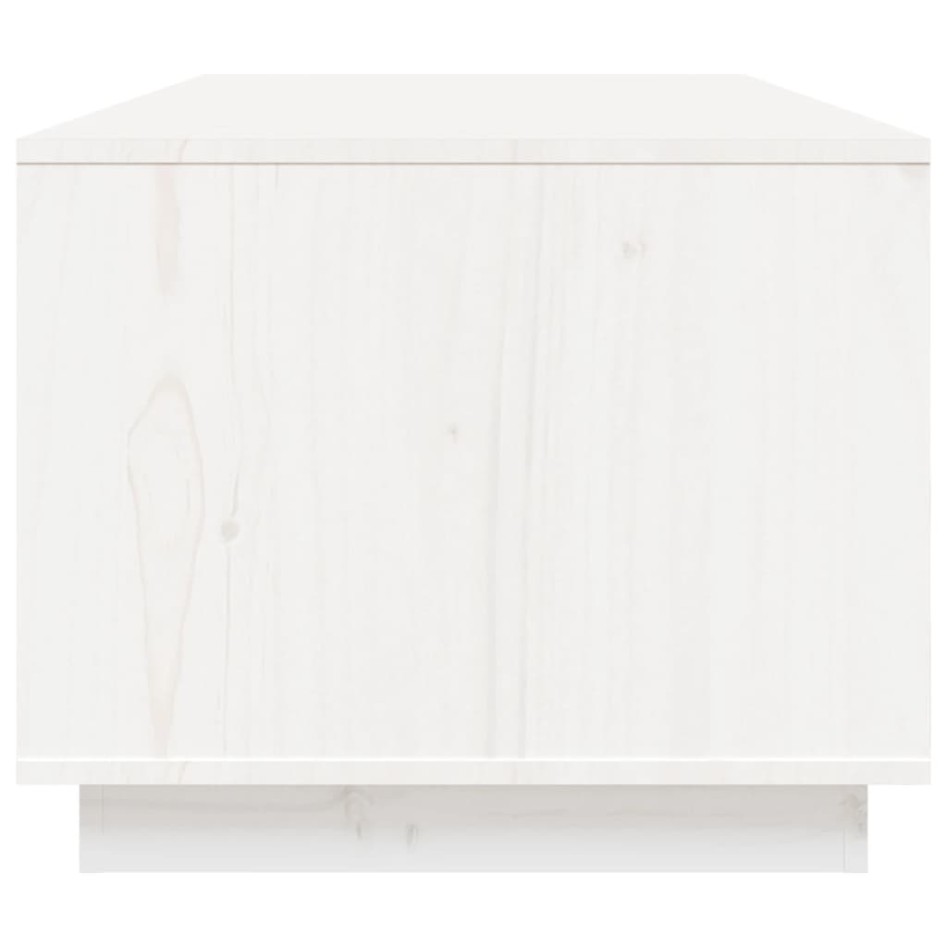Mesa de centro de madera maciza de pino blanco 100x50x41